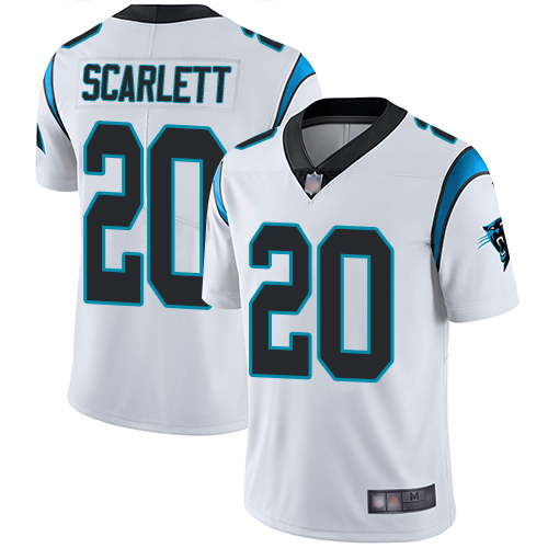 Carolina Panthers Limited White Men Jordan Scarlett Road Jersey NFL Football #20 Vapor Untouchable